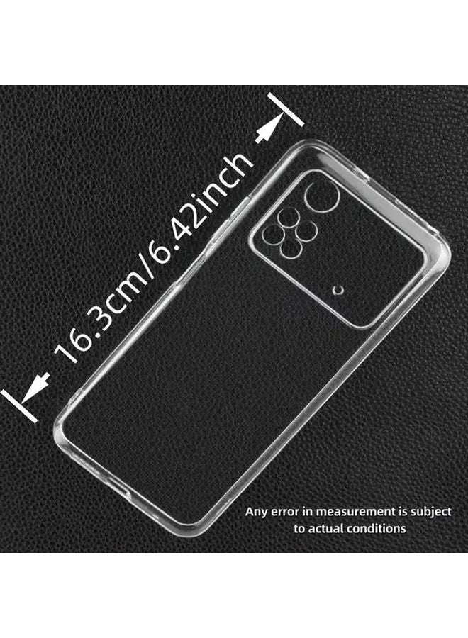 Poco X3 NFC Transparent Phone Case With 2 Tempered Glass Screen Protectors - Image 2